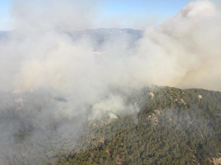 Aydın’da başlayarak Muğla’ya ulaşan orman yangını kontrol altına alındı G3