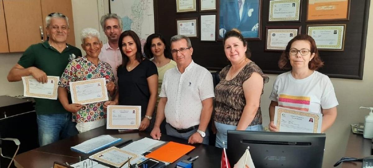 Tarım m&uuml;d&uuml;rl&uuml;ğ&uuml; &ccedil;alışanlarına başarı belgesi