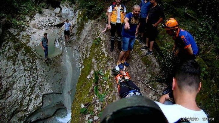 Kanyondaki doğa gezisinde kazayla bitti G3