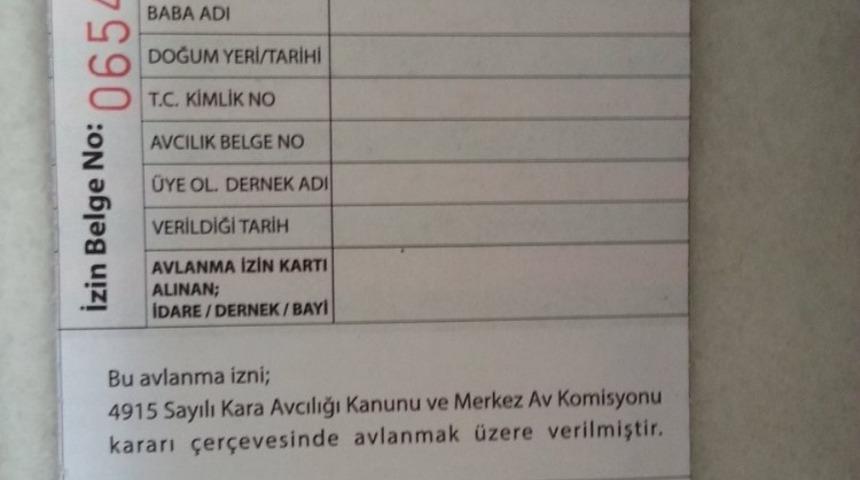 Ordu&rsquo;da avcı sayısı azaldı, pul satışı arttı
