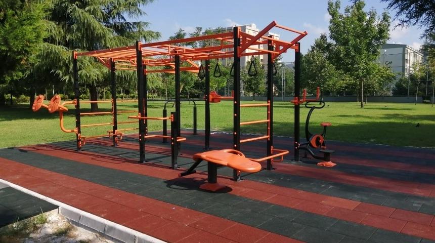 B&uuml;y&uuml;kşehir, ilk workout spor istasyonunu kurdu