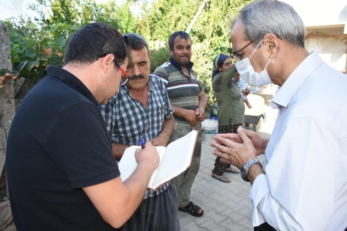 Bozdoğan, mahalle ziyaretlerini bayramda da s&uuml;rd&uuml;rd&uuml;