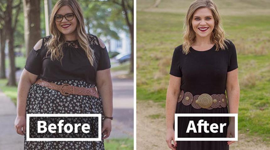 Spor salonuna gitmeden 1 yılda 56 kilo verdi