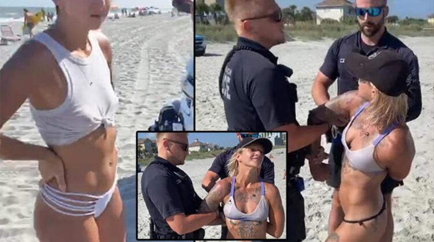 Bikinisi y&uuml;z&uuml;nden tutuklandı!