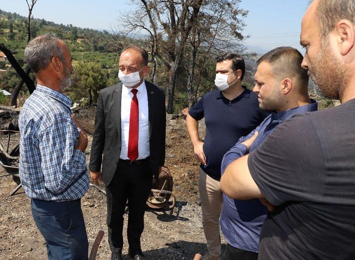 Başkan Akın’dan orman yangınının yaşandığı mahallelere ziyaret G3