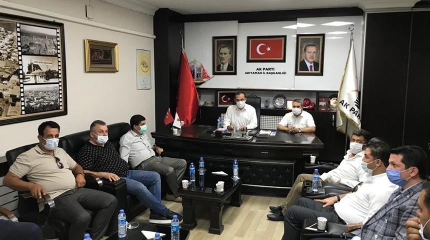 Adıyaman 1954Spor y&ouml;netiminden Başkan Dağtekin&rsquo;e ziyaret