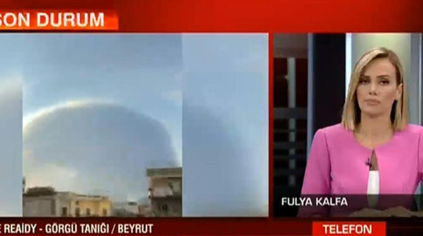 Görgü tanığı CNN Türk canlı yayınında Lübnan'daki patlamayı bu sözlerle tarif etti: Nükleer patlama gibiydi