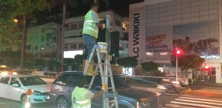 Alanya’da trafik çalışmaları devam ediyor G3