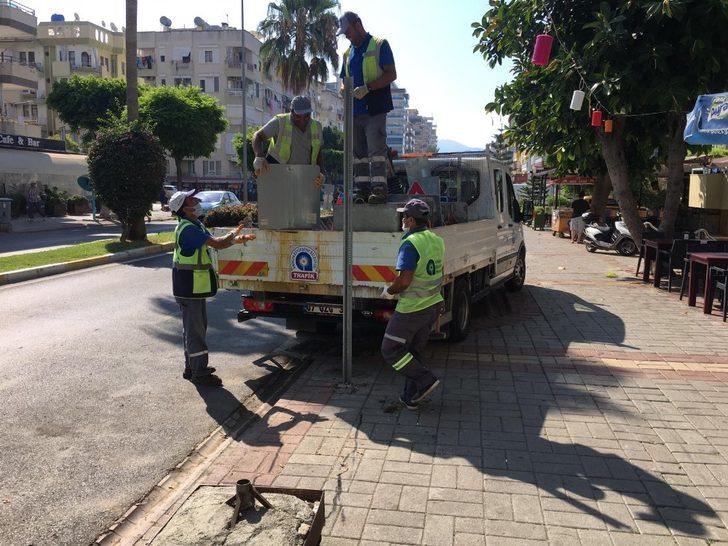 Alanya’da trafik çalışmaları devam ediyor G5