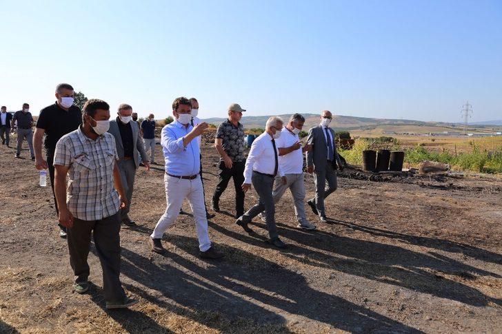 Turgay Erdem yangın bölgesini yerinde inceledi G2