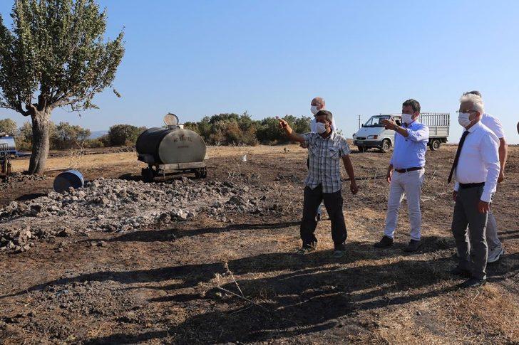 Turgay Erdem yangın bölgesini yerinde inceledi G5