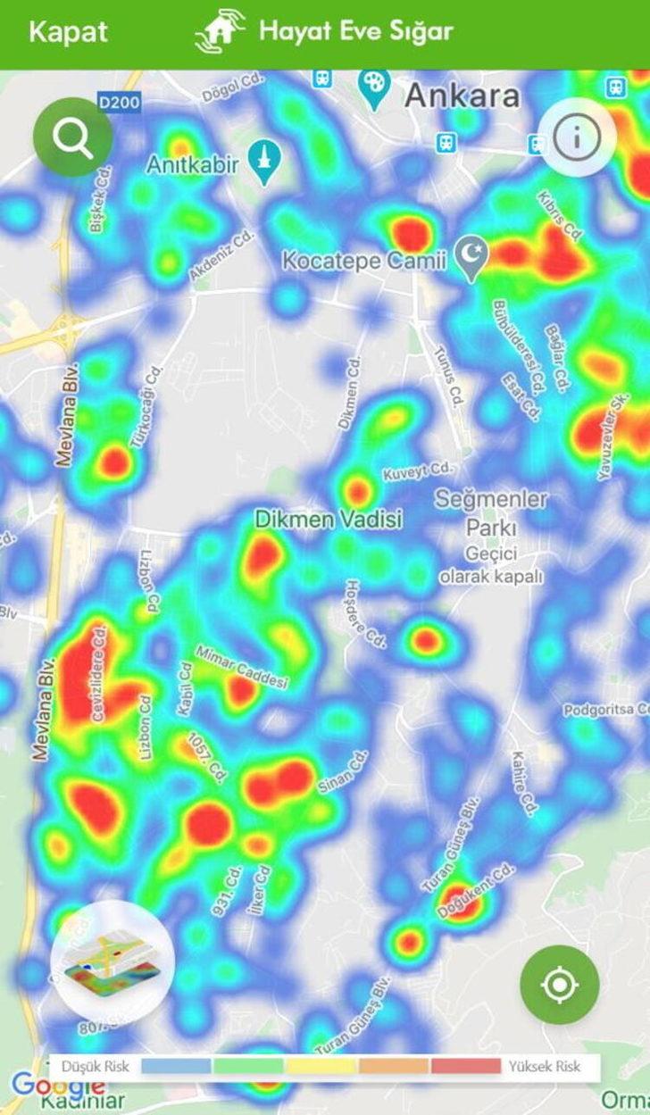 İşte Ankara'nın koronavirüs haritası! İlçe ilçe son durum  G2