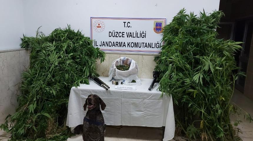 D&uuml;zce&rsquo;de uyuşturucu maddelerle yakalanan şahıs g&ouml;zaltına alındı