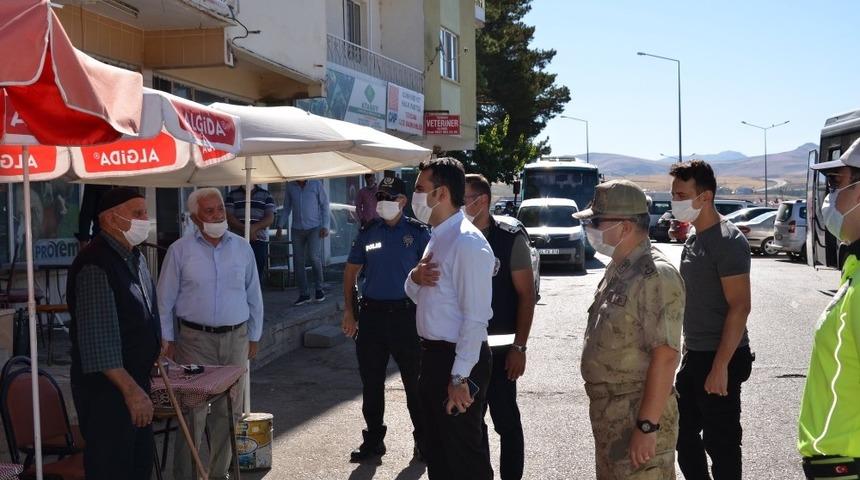 Tercan&rsquo;da en kapsamlı korona vir&uuml;s denetimi yapıldı