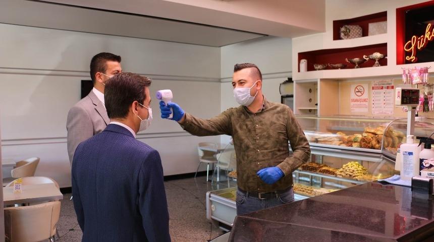 Ürgüp’te korona virüs tedbirleri kontrol edildi