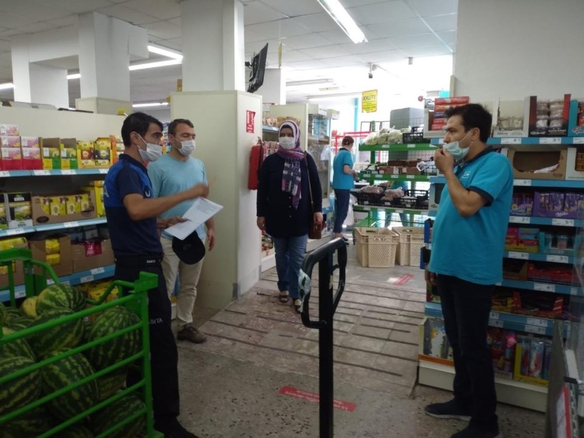 Selendi&rsquo;deki iş yerlerine 6 ekiple sıkı denetim