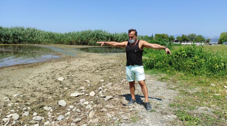 İznik Gölü 20 metre çekildi, halk tedirgin oldu