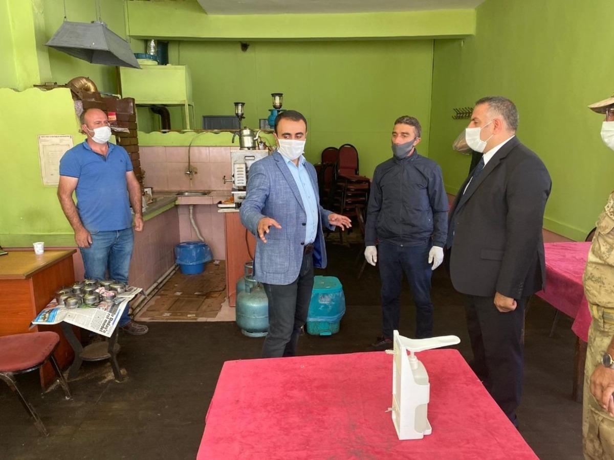 Şenkaya&rsquo;da  Covid denetimi