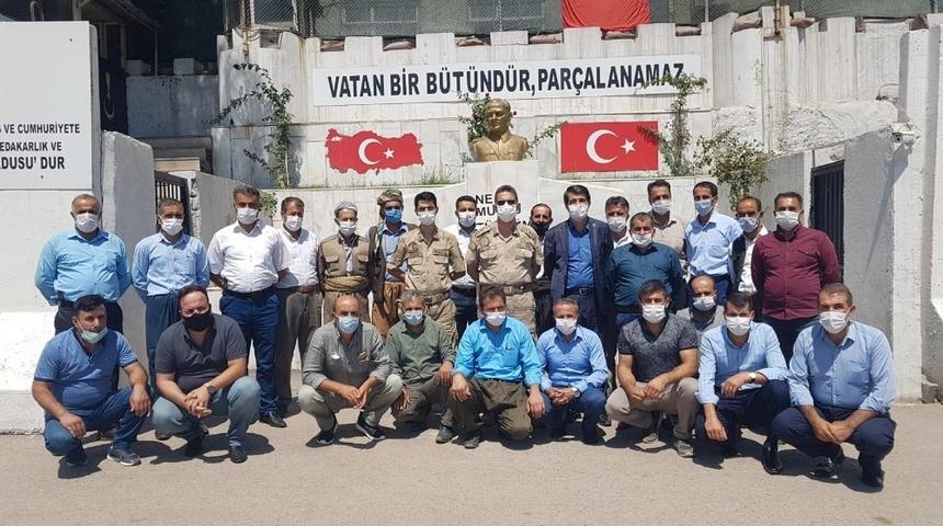 Güvenlik korucularından Binbaşı Carık’a ziyaret