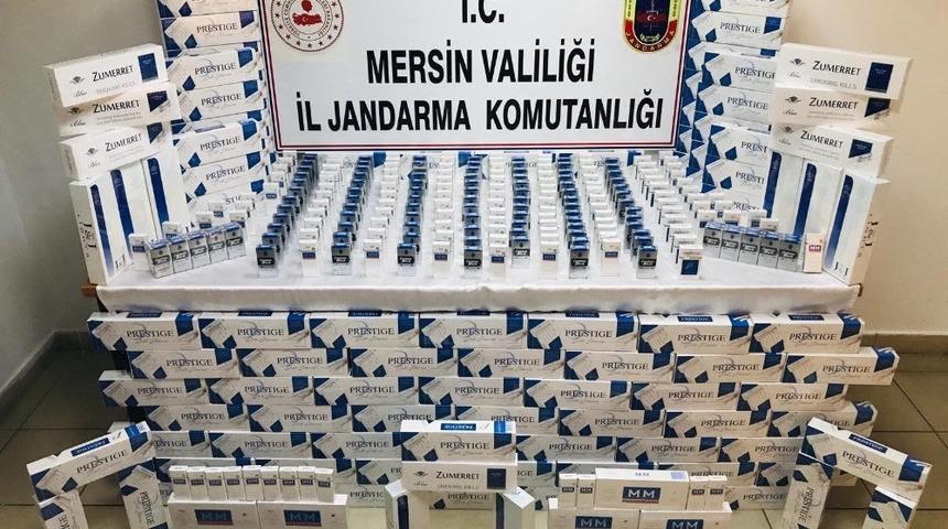 Tarsus&rsquo;ta bin 730 paket g&uuml;mr&uuml;k ka&ccedil;ağı sigara ele ge&ccedil;irildi