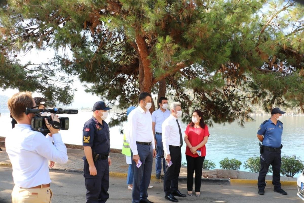 Kaş&rsquo;ta Korona vir&uuml;s denetimi