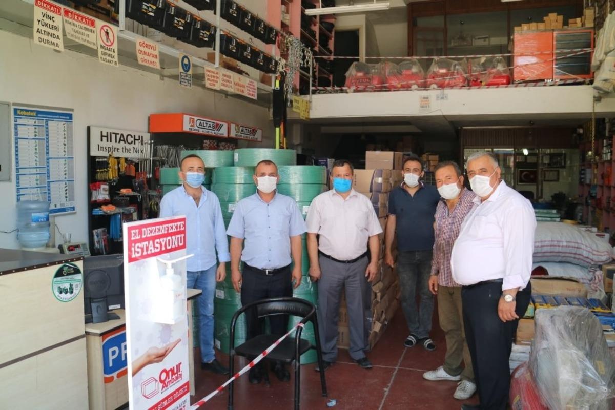 &Ccedil;ESOB Başkanı G&uuml;r birliğe bağlı esnafları denetledi