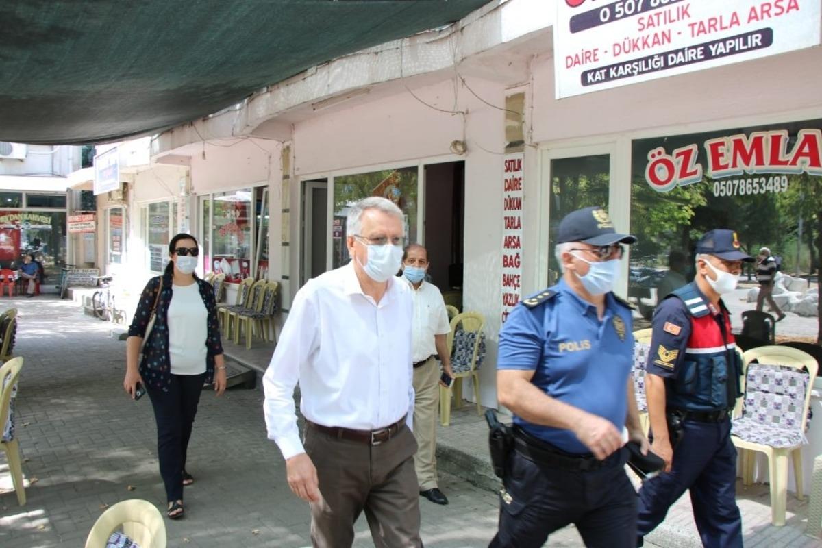 G&ouml;nen&rsquo;de korona denetlemesi yapıldı