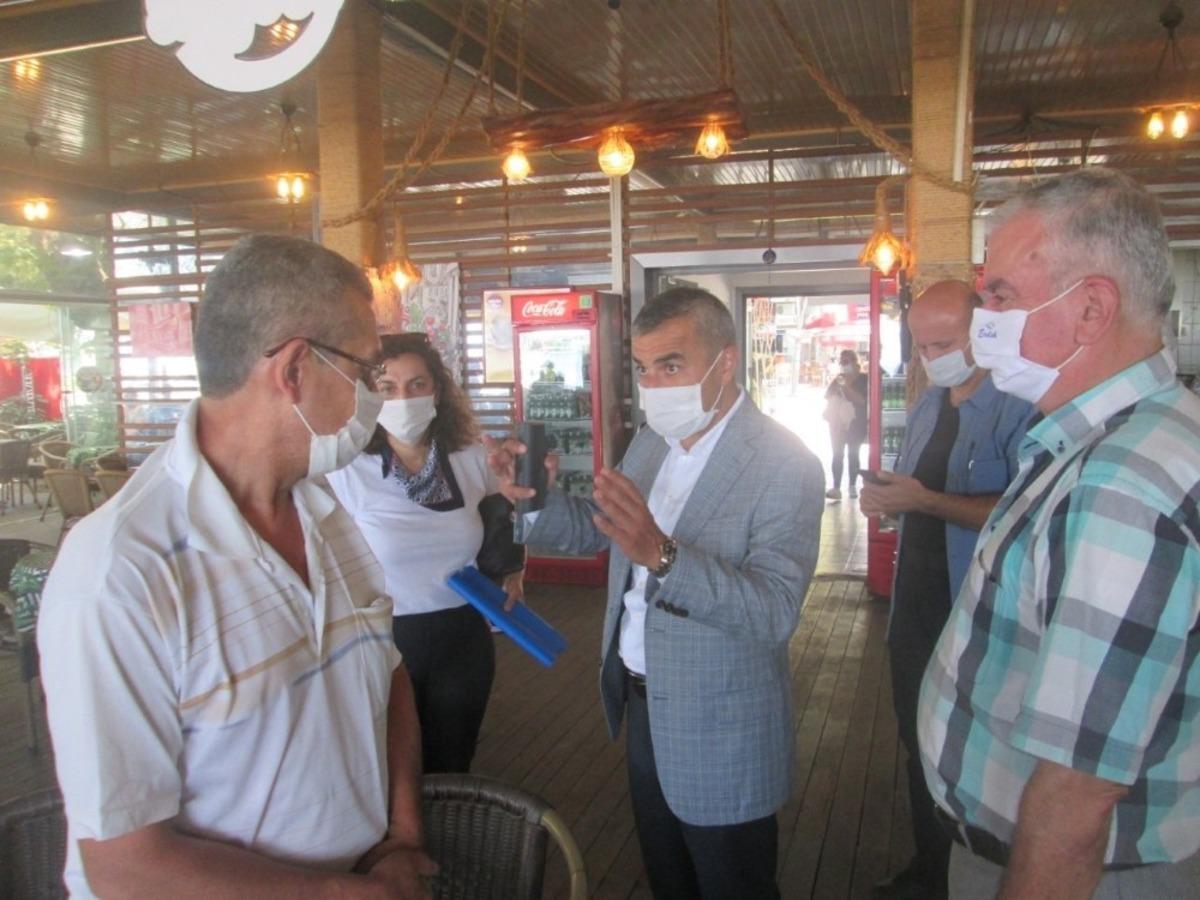 Erdek&rsquo;te korona vir&uuml;s denetimi