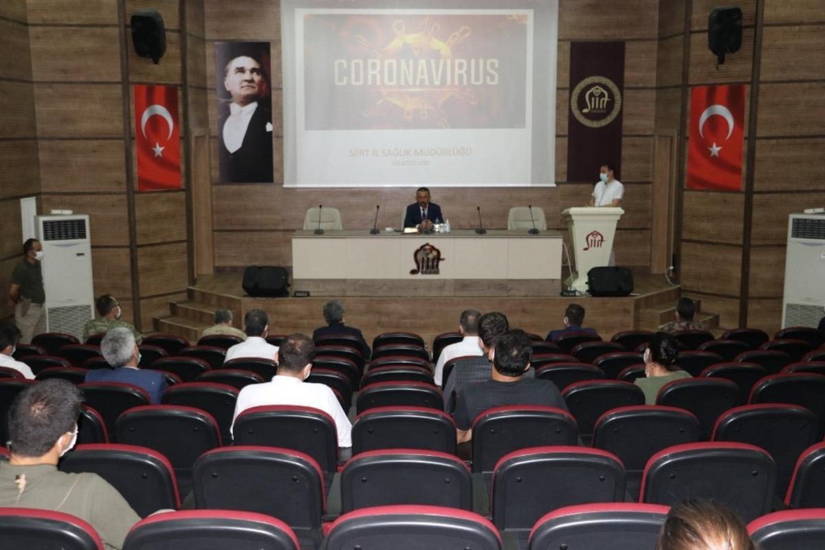 Siirt&rsquo;te pandemi toplantısı yapıldı