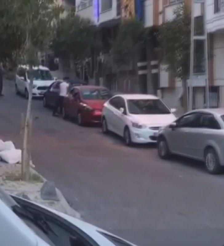 Eşiyle kavga etti, hıncını arabadan çıkarttı! G4