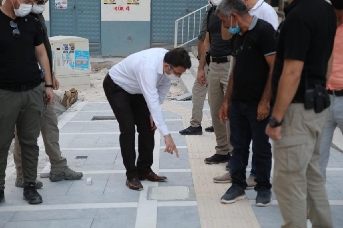 Kaymakam &Ccedil;am yol &ccedil;alışmasını inceledi