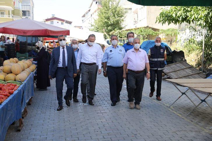 Başkan Demirtaş semt pazarlarını denetledi G3