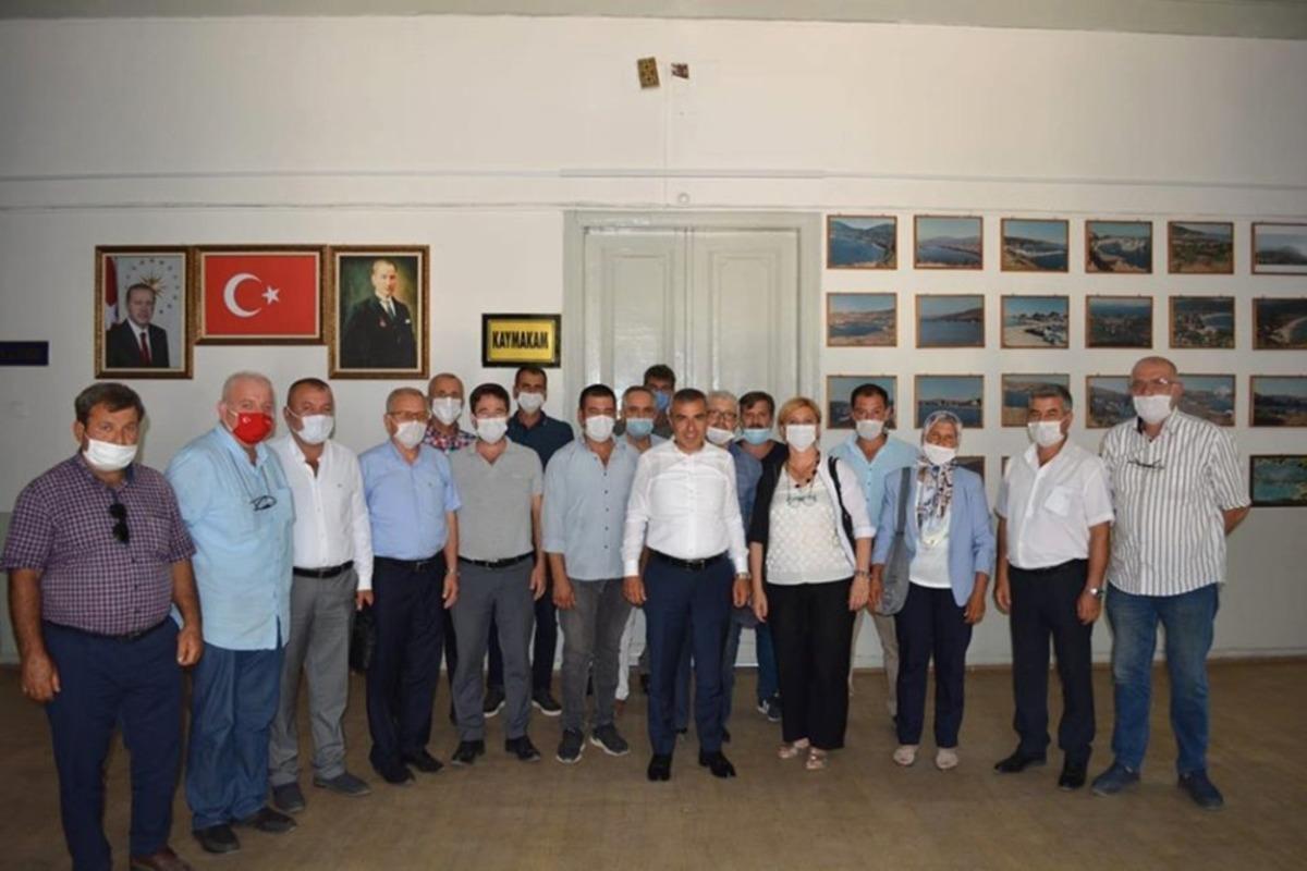 Erdekli muhtarlardan Kaymakam Atasoy&rsquo;a ziyaret