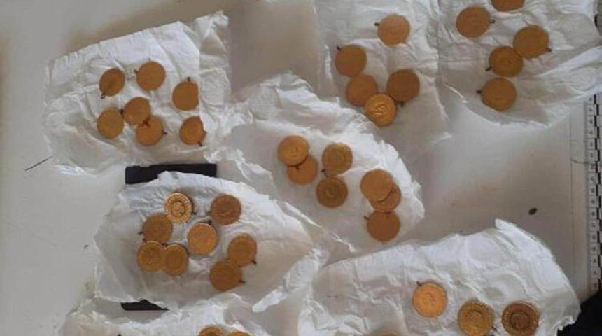 60 altını &ccedil;antanın astar kısmından &ccedil;ıktı