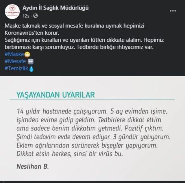 İl Sağlık Müdürlüğü’nden Koronavirüs Uyarısı