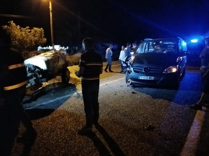 Traktörü fark etmeyerek arkadan çarptı G1