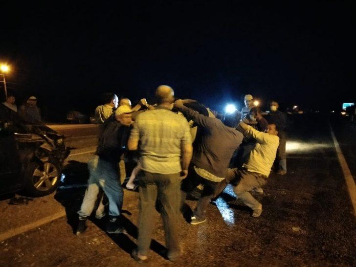 Traktörü fark etmeyerek arkadan çarptı G3