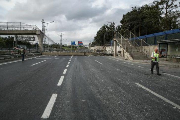 Eyüpsultan'da üst geçit çöktü! Çok sayıda ekip sevk edildi G3