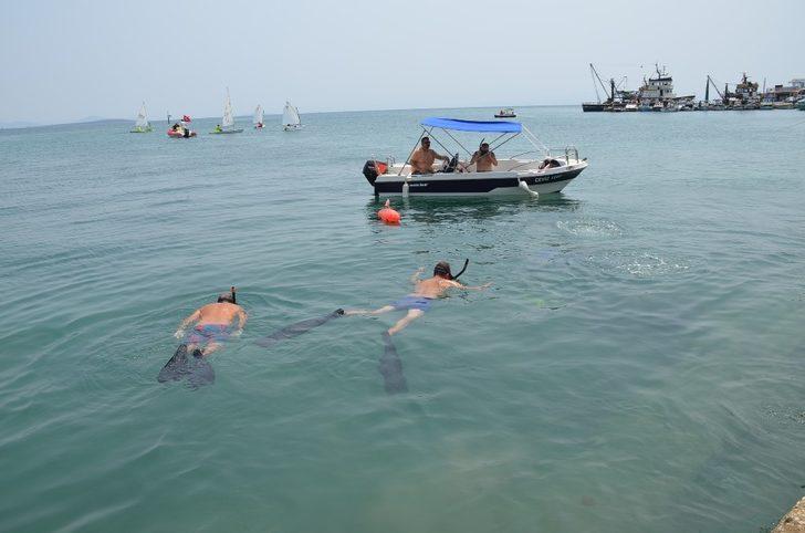 Didim’de deniz dibinde temizlik yapıldı G2