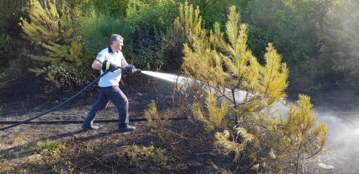 Yakakent &Ccedil;am G&ouml;l&uuml;&rsquo;nde yangın