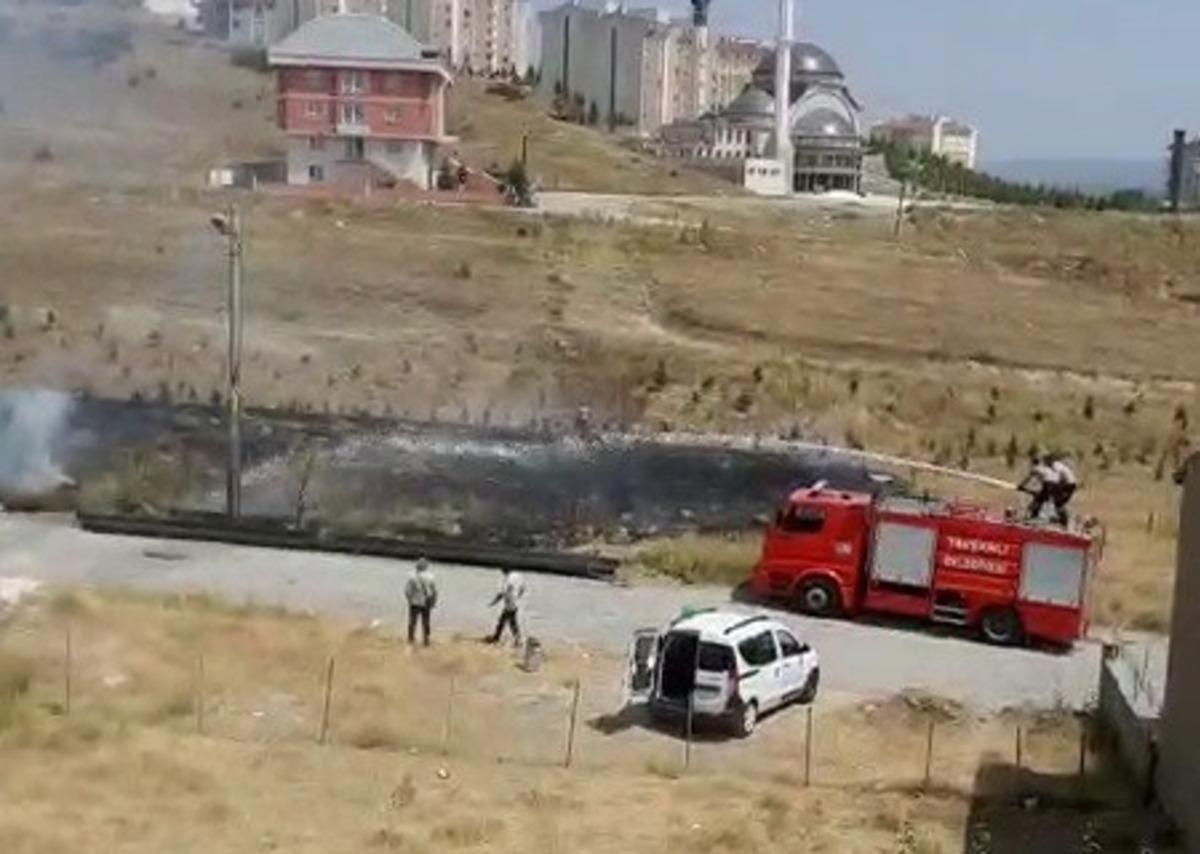 Ot yangını b&uuml;y&uuml;meden s&ouml;nd&uuml;r&uuml;ld&uuml;