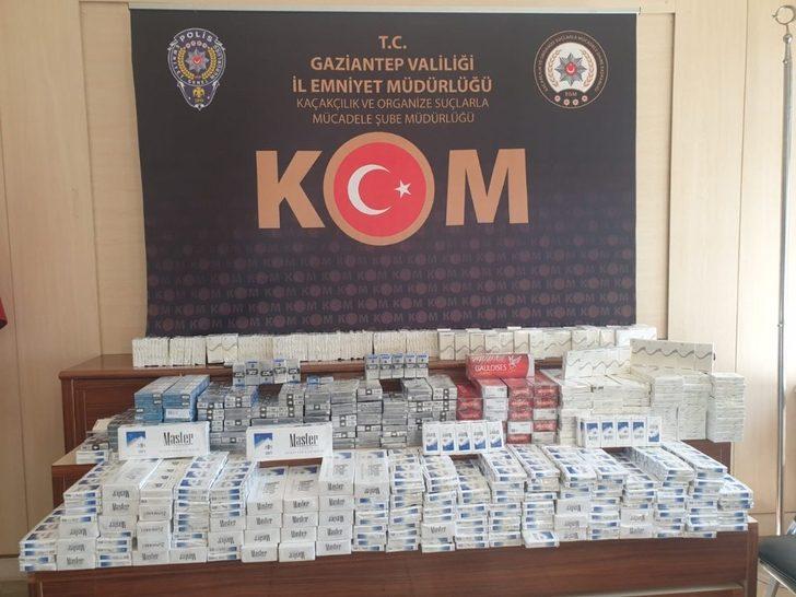 Gaziantep’te 2 bin 500 paket kaçak sigara yakalandı G1