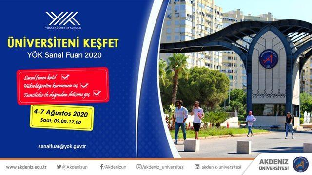 ‘Üniversiteni Keşfet YÖK Sanal Fuarı 2020’de Akdeniz Üniversitesi’ne yoğun ilgi