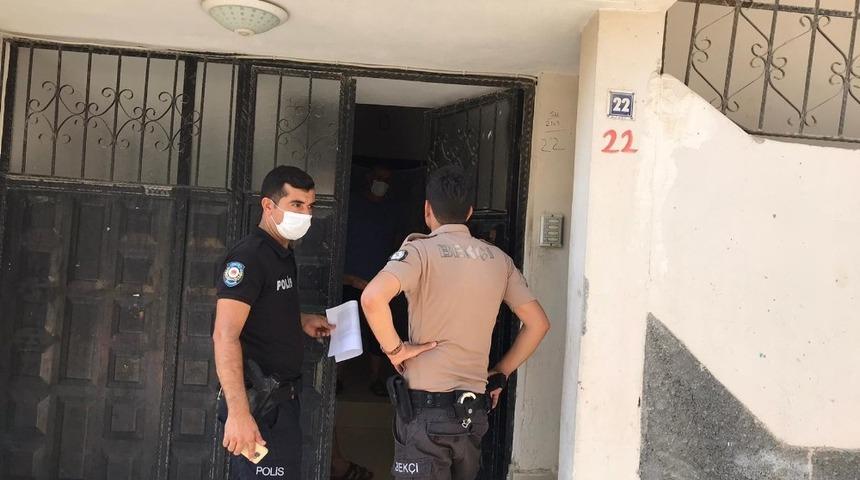 Karantinadaki evler hafta sonu da denetlendi