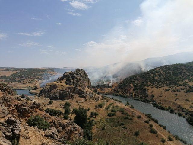Elazığ’da ki orman yangını söndürüldü, 150 dönüm alan zarar gördü