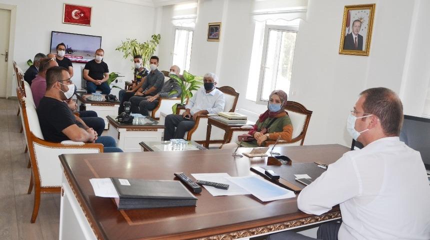 Gazetecilerden Kaymakam Erdemir’e ziyaret