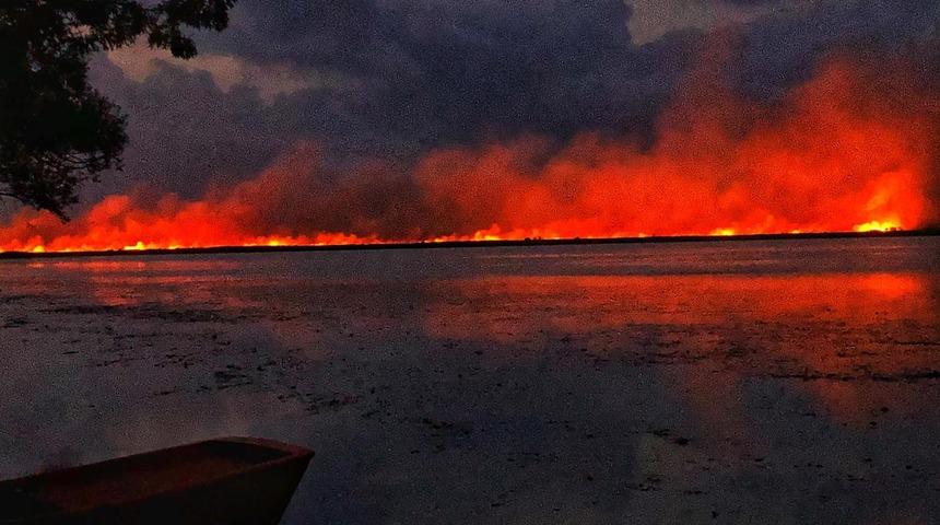 Samsun'da korkutan yangın! Kontrol altına alınamıyor