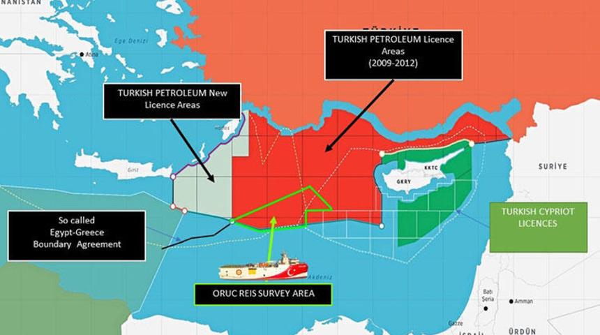 Dışişleri Bakanlığı paylaştı: İşte Oru&ccedil; Reis'in faaliyet sahasını g&ouml;steren harita