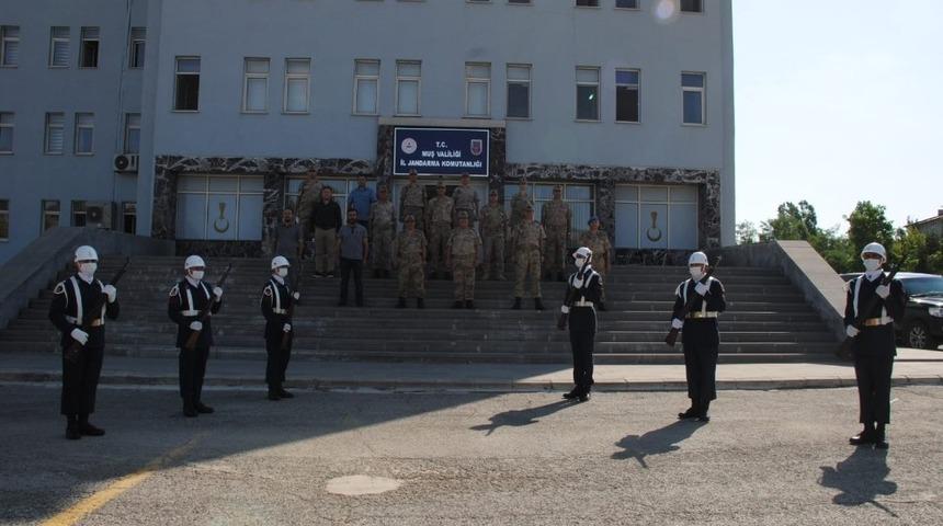Muş İl Jandarma Komutanlığında devir teslim t&ouml;reni