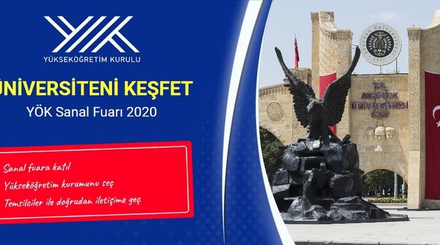 Atat&uuml;rk &Uuml;niversitesi standına yoğun ilgi